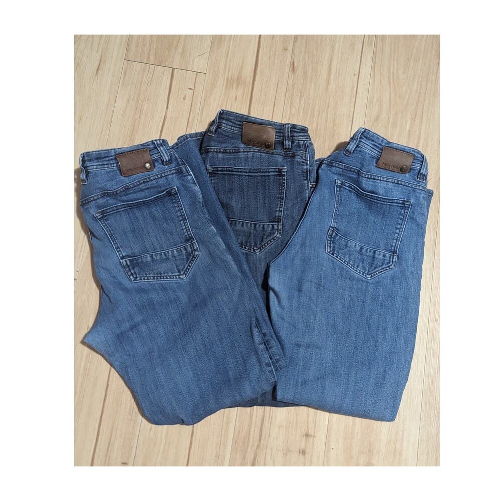 3 pairs of Men's Marmot jeans size 34/32